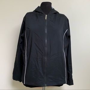 Marsh Landing Black Nylon Hoodie Jacket